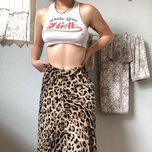 Vintage YTK Cheetah Midi-Skirt